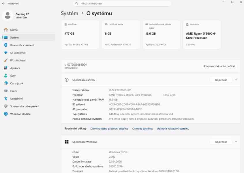 🚀 HERNÍ PC RYZEN 5 5600, 16GB RAM, RX 5700 XT STRIX, SSD 🚀 - foto 7