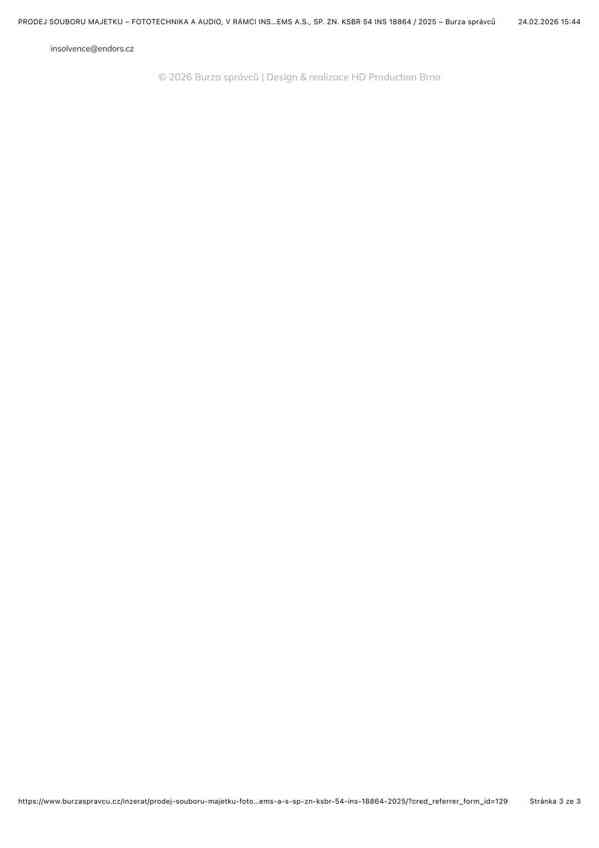 PRODEJ SOUBORU MAJETKU – FOTOTECHNIKA A AUDIO - foto 4
