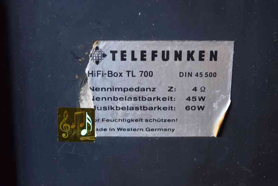TELEFUNKEN TL 700 VINTAGE REPROBEDNY BOXY ! - foto 7