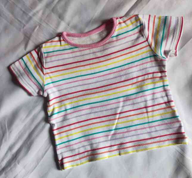 Dětské tričko s proužky, vel. 68-74 - foto 2