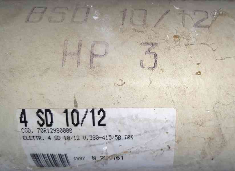 Prodám ponorné nerezové čerpadlo Calpeda Franklin 4 SD 10/12 - foto 7