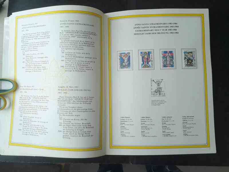  Vaticano 1983 - kompletní album známek a pohlednic  - foto 2