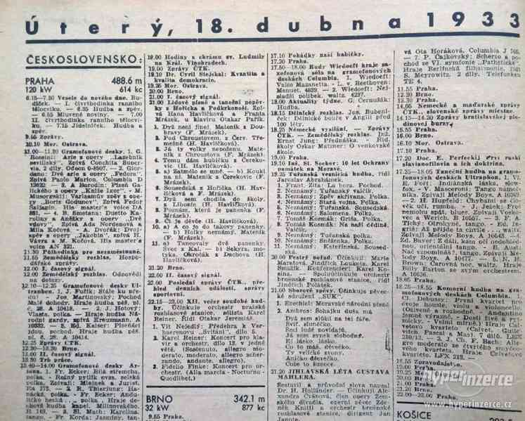 Časopisy Radiojournal, kompletní ročník 1933 - foto 3
