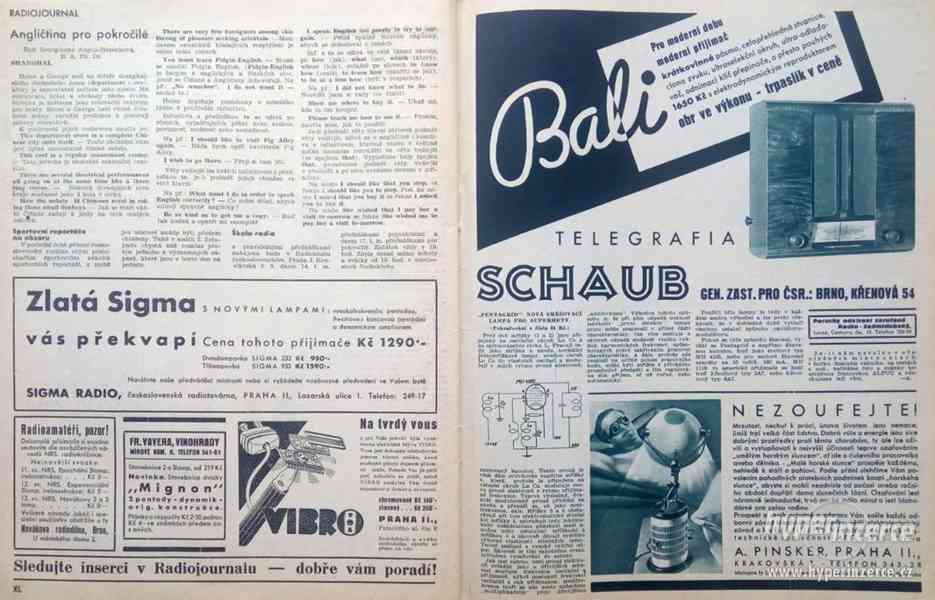 Časopisy Radiojournal, kompletní ročník 1933 - foto 13