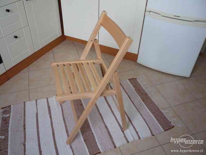 dřevěná skládací židle - foto 1
