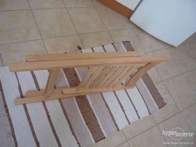 dřevěná skládací židle - foto 4