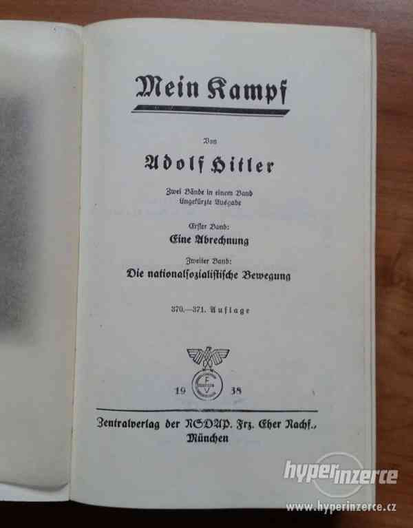 Mein Kampf - stary nemecky original r.1938 - excelentí stav - foto 3