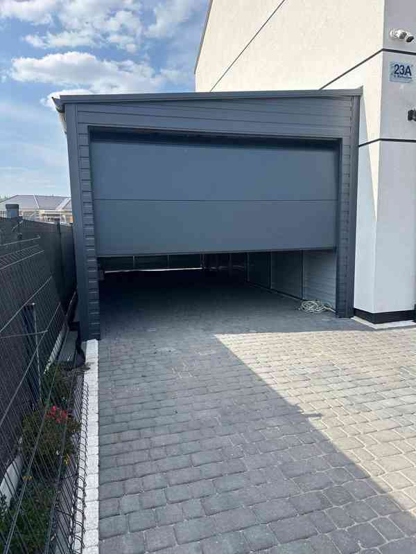 Plechova garáž 4x6m -  sekční vrata- Antracit - TS855 - foto 2