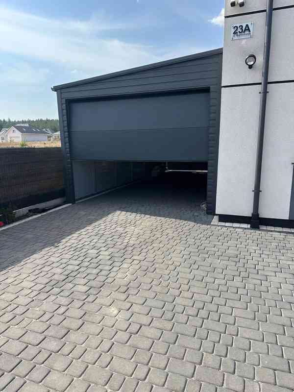 Plechova garáž 4x6m -  sekční vrata- Antracit - TS855 - foto 4