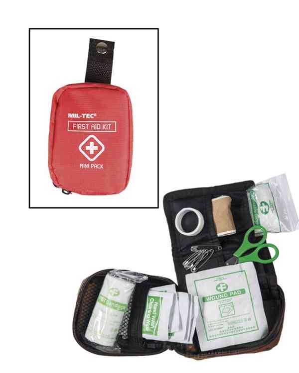 Lékárnička Mil-Tec Mini Pack - červená - foto 1