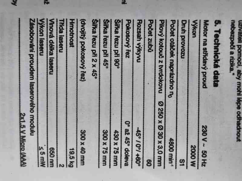 Prodám VELKOU NEPOUŽITOU pokosovou pilu s posuvem Herkules K - foto 9