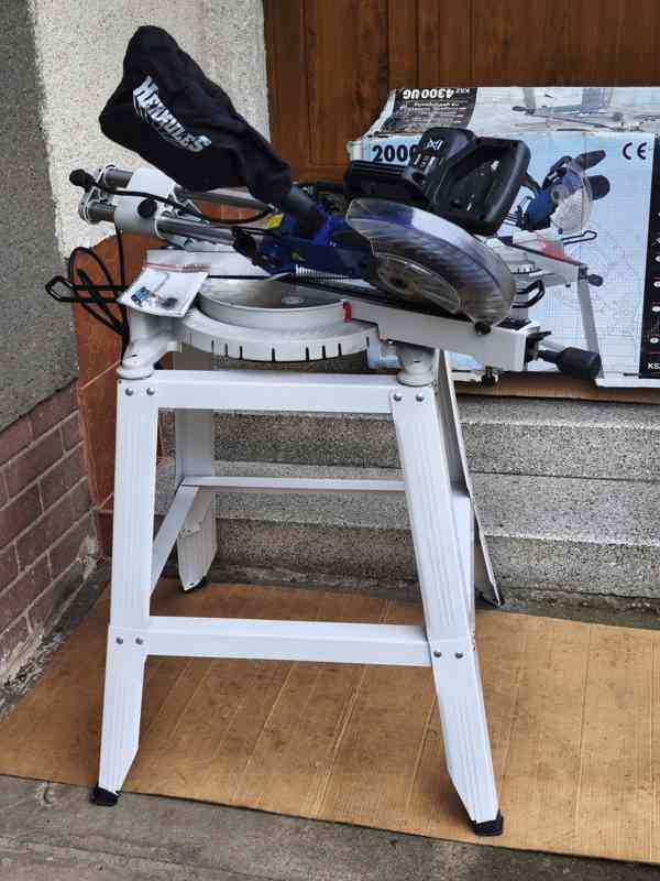 Prodám VELKOU NEPOUŽITOU pokosovou pilu s posuvem Herkules K - foto 6