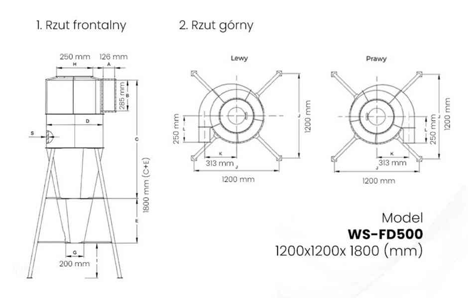 Typ cyklonu FD500 - foto 4