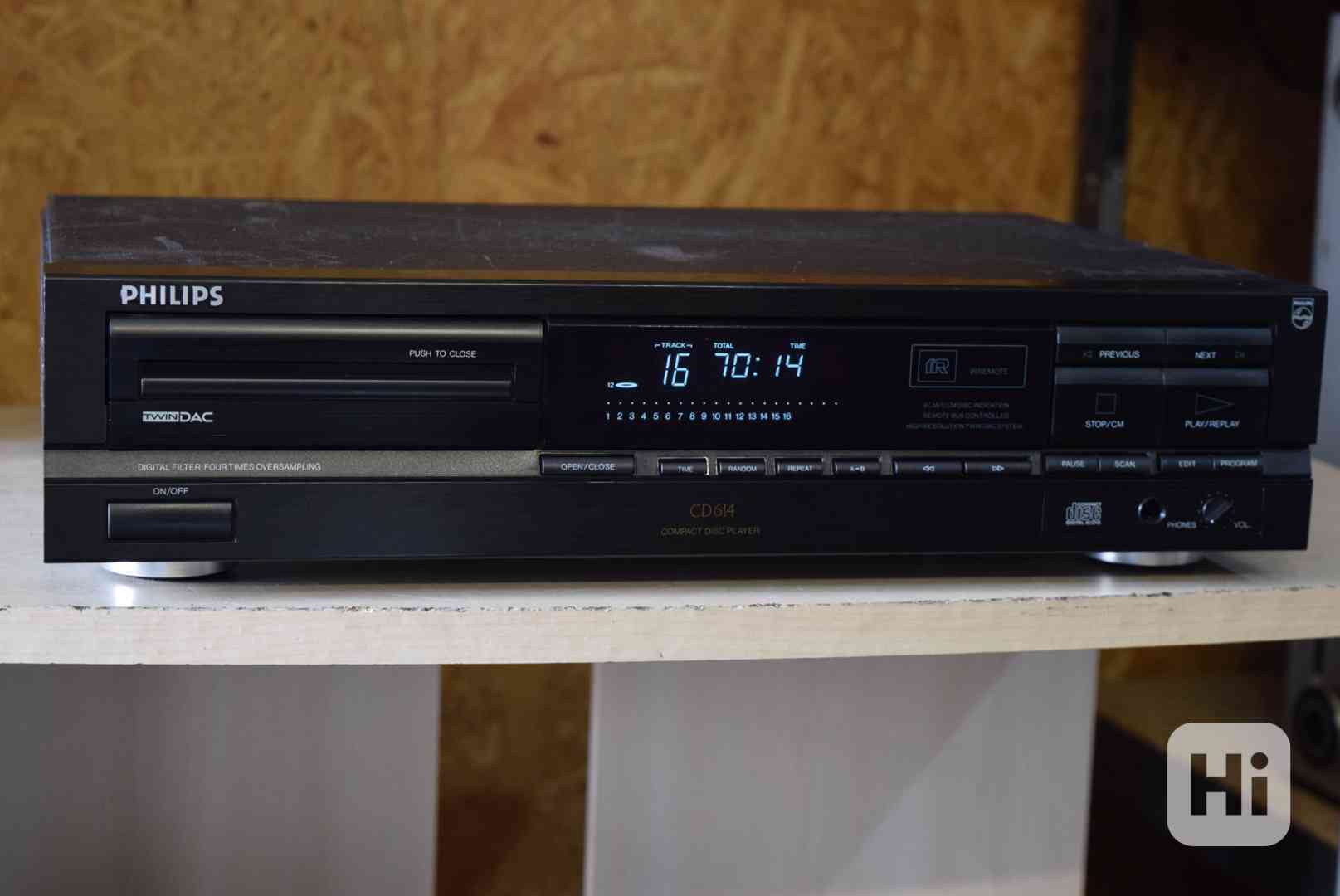 PHILIPS CD614 KVALITNÍ HIFI CD PŘEHRÁVAČ TDA1543 2 - bazar ...