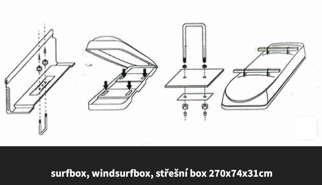 Střešní box na auto (Surf & Ski Box) - foto 4