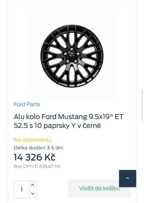 Original alu kola na Ford Mustang 2015+ - foto 3