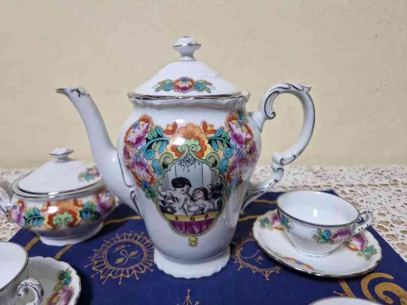 Kávový servis 5 osob Jihočeské malovánky V. Podrázský - foto 6