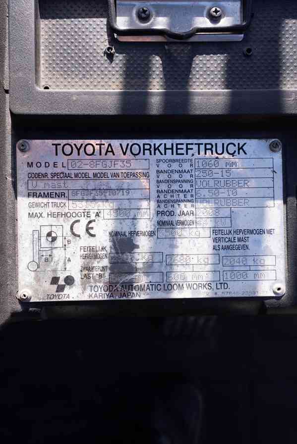 Vysokozdvižný vozík Toyota 02-8FGJF35 - foto 8