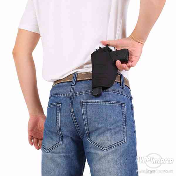 Opaskové pouzdro na pistoli - černé - foto 5