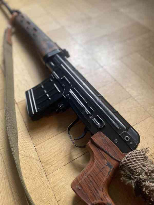 Airsoft Postapo SVD GBB, celokov, blowback - imitace dřeva - foto 2