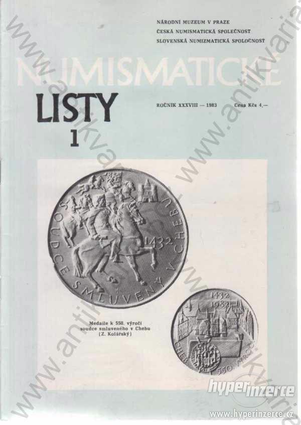 Numismatické listy 5 sv. ročník XXXVIII 1983 - foto 1