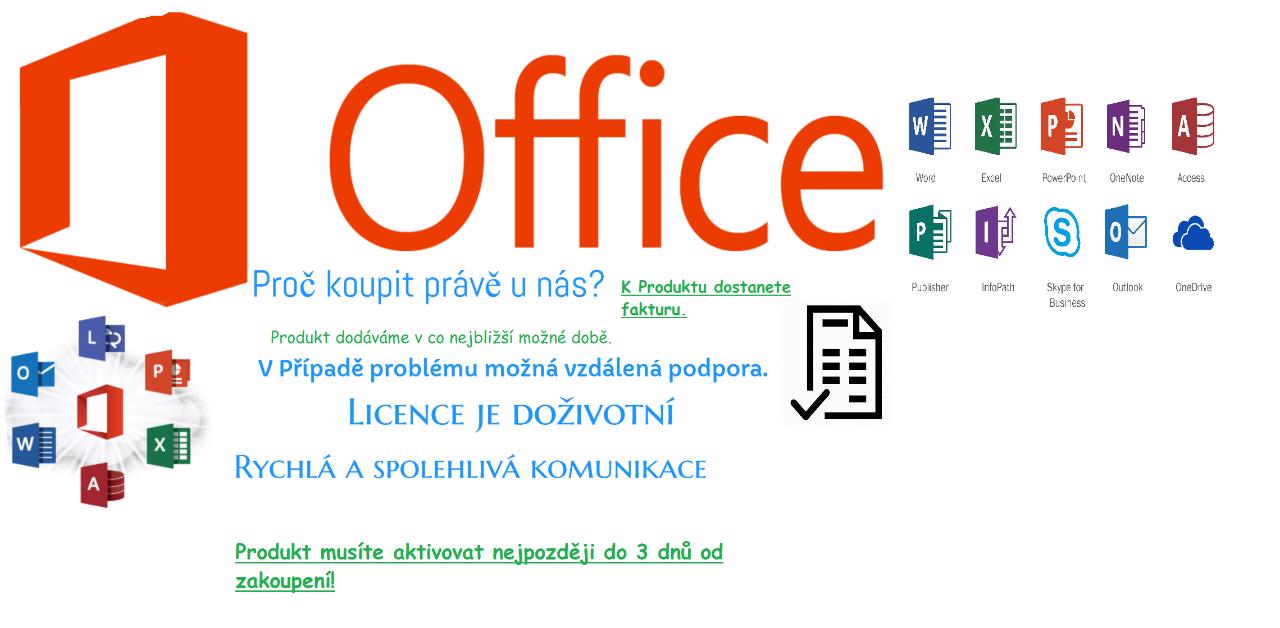 Microsoft Office 2016 Professional Plus CZ Faktura - foto 1