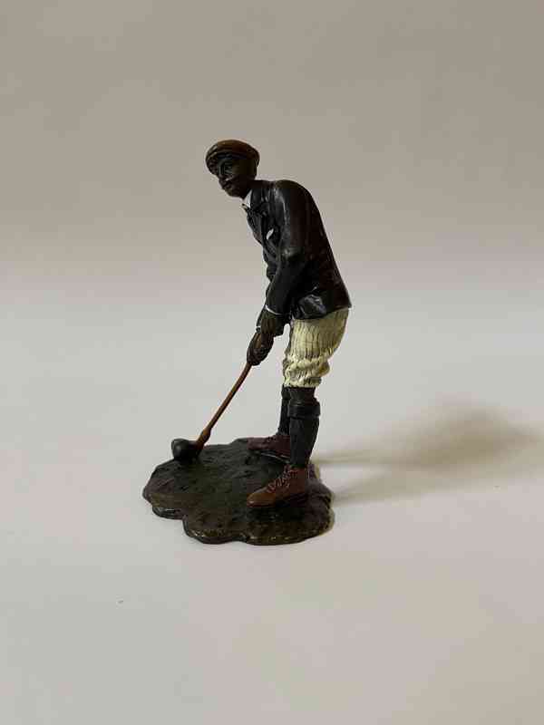 Golfista - bronzová soška - foto 2