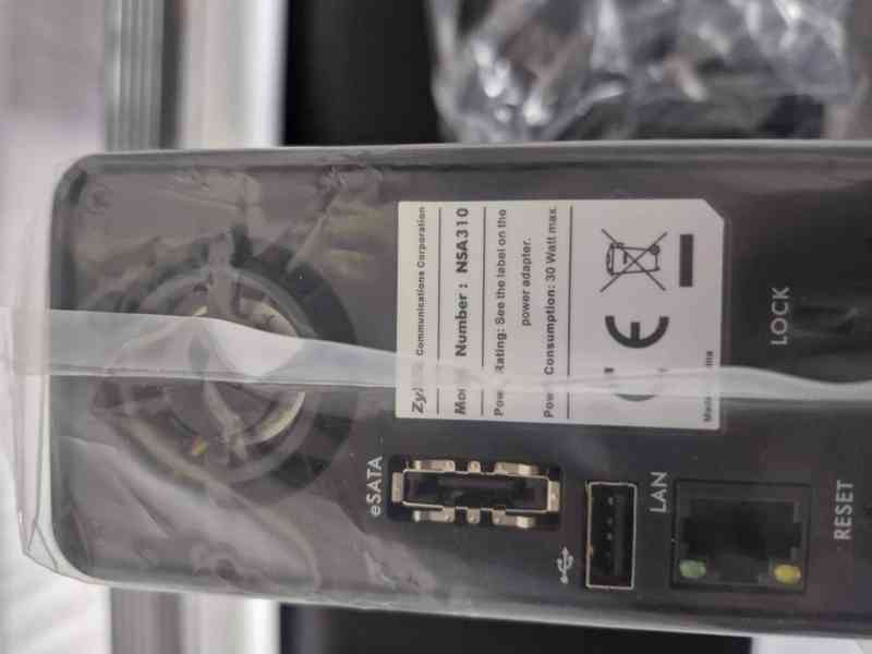 NAS Zyxel NSA310 novy nevybaleny vc disku 500GB - foto 4