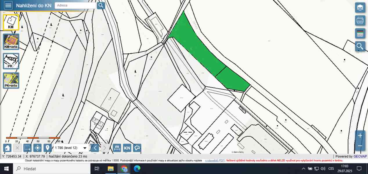 Prodej pozemků k.ú Česká Lípa 5589 m2.