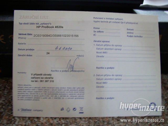 Prodám uplně nový HP ProBook 4520s - foto 2