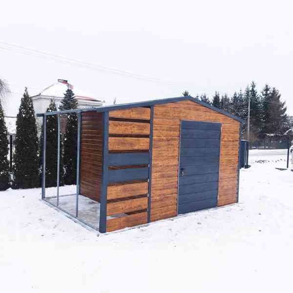 zahradní domek, světlý ořech - Imitace dřeva - TS524 - foto 5