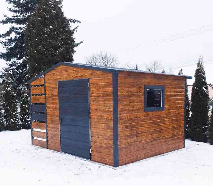 zahradní domek, světlý ořech - Imitace dřeva - TS524 - foto 2