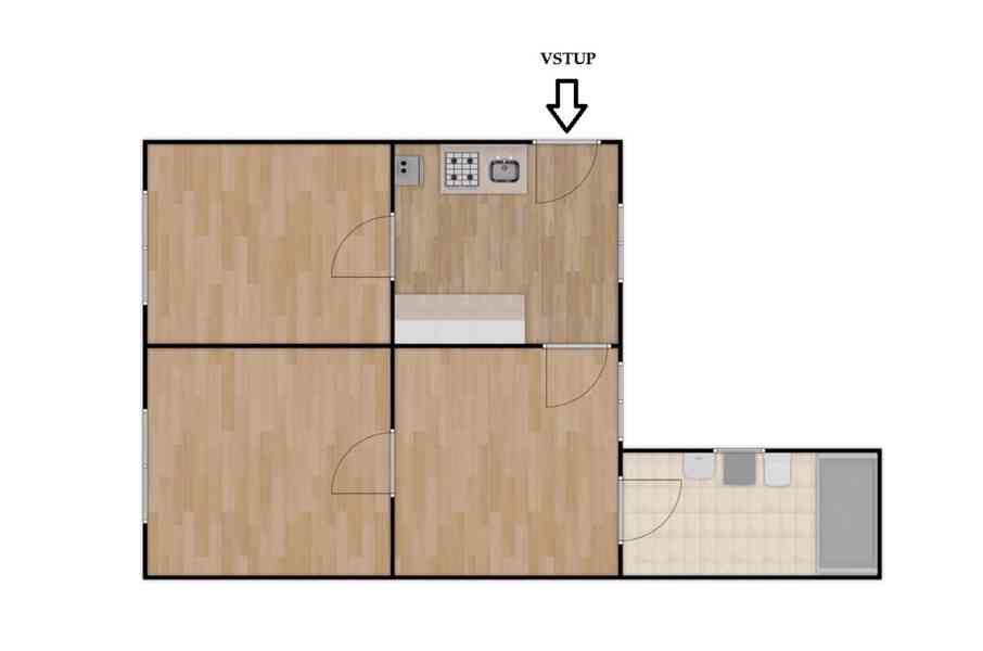 PRONÁJEM BYTU 3+1,  BRNO – MALOMĚŘICE - foto 11