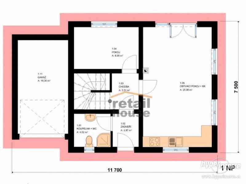 Rodinný dům Pegas New 2016 Plus, 5+kk+G, 113 m2 - foto 9