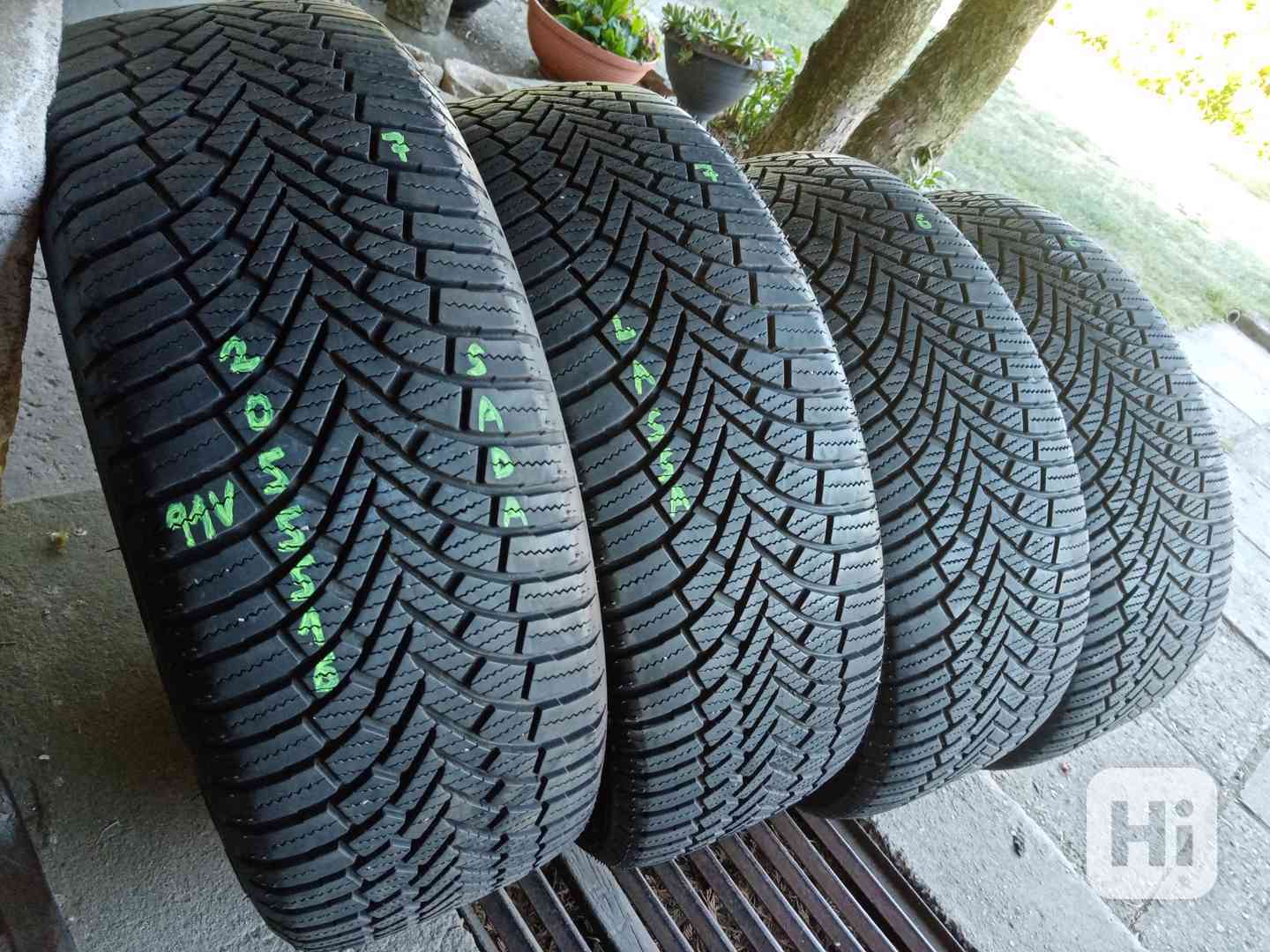 Celoroční pneu 4kusy 205/55/16 vzorek 90% LASSA - dobírka - foto 1