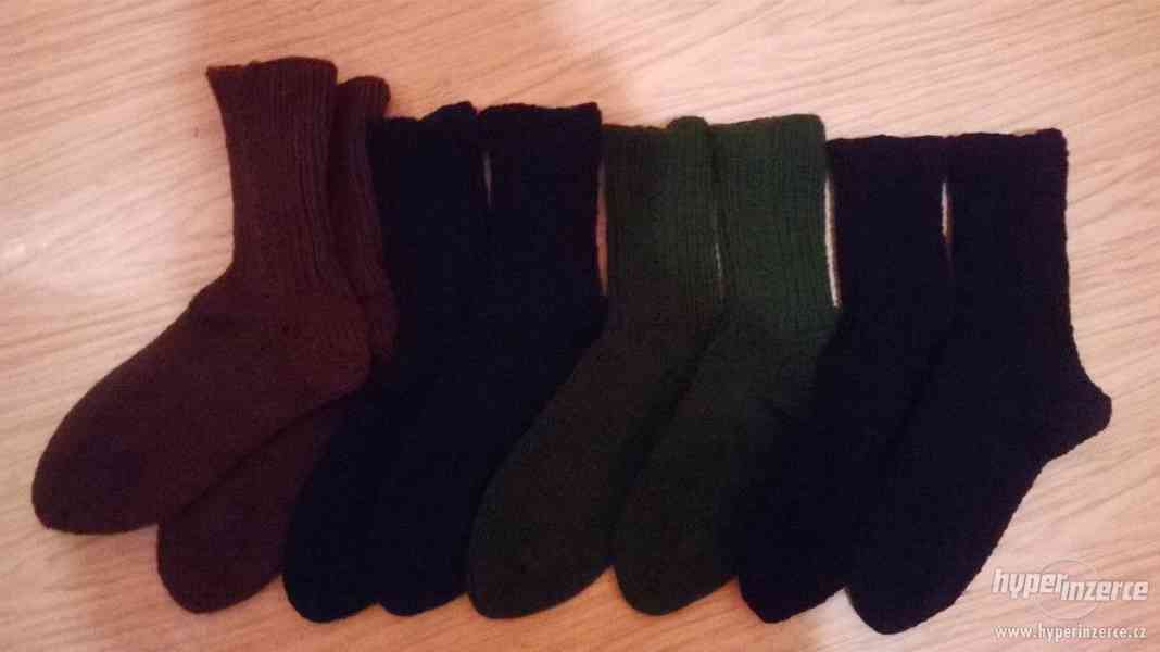 Pletené ponožky nové - foto 2