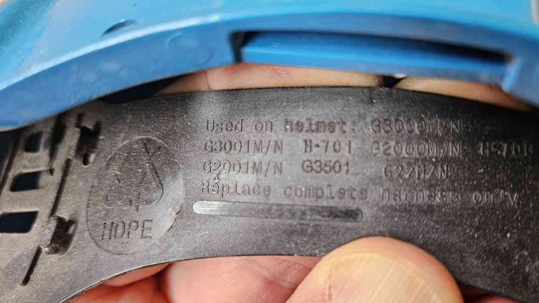 Stavební přilba 3M G3000 modrá velikost 53-62cm - foto 5