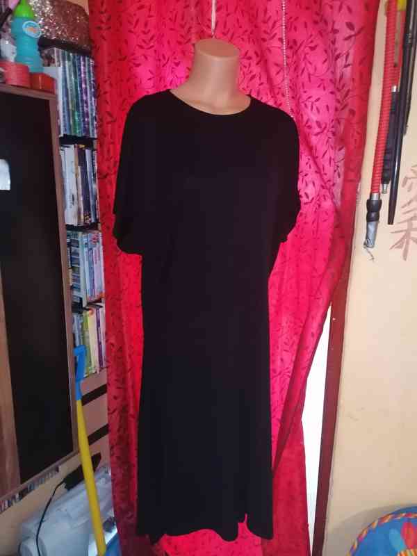Dámské černé volné šaty, Zara - foto 2