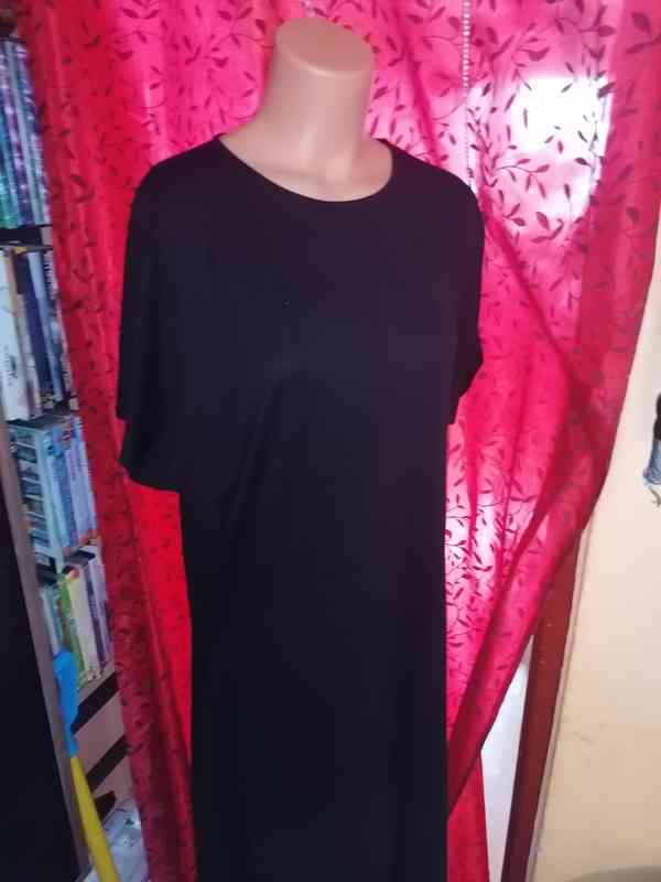 Dámské černé volné šaty, Zara - foto 3