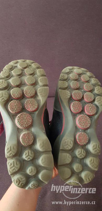Kotníkové zimní šedorůžové boty D.D.Step vel.35 - foto 4