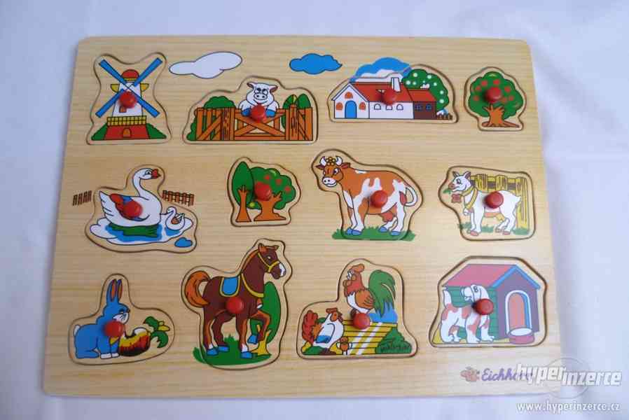 Eichhorn - dřevěné vkladací puzzle- zvířátka - foto 1