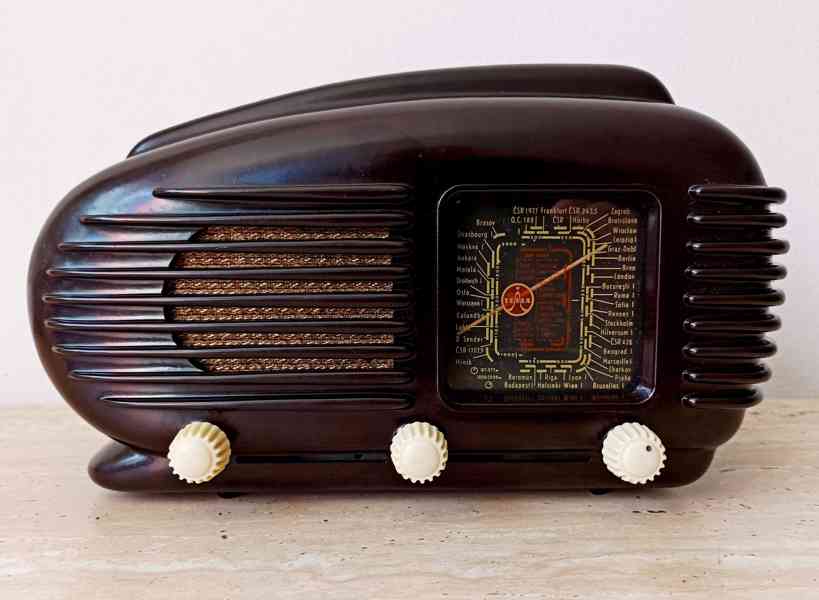 Starožitné plně funkční ART DECO rádio Tesla Talisman 308U