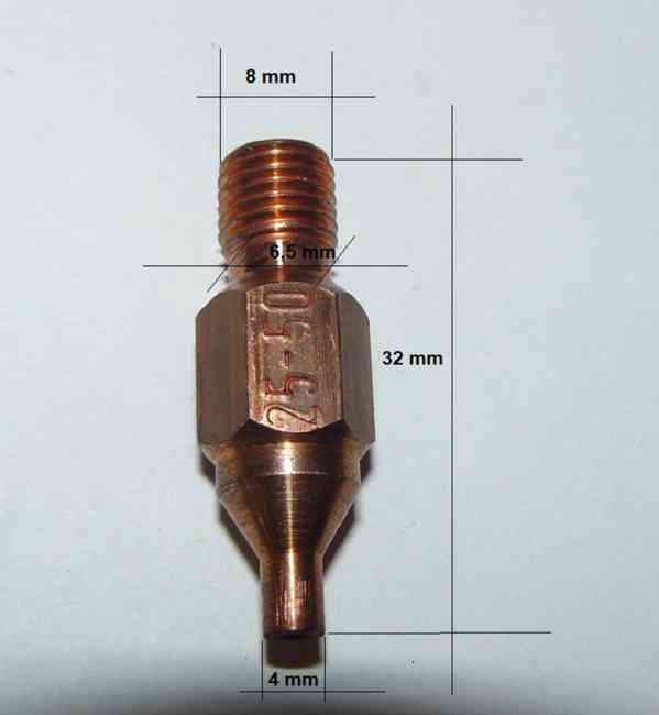 Hubice (špička) AC řezací R6 25-50  (NOVÉ) svářecí technika - foto 2