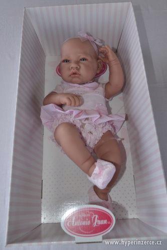 Realistická panenka- miminko - holčička  s mašlí - foto 2