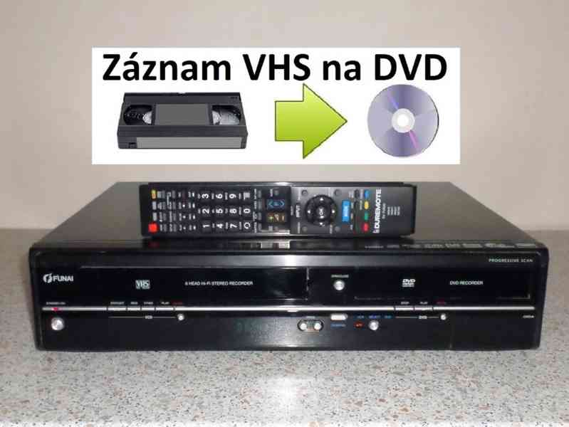 COMBO FUNAI WD6D-4413DB - Záznam z VHS na DVD
