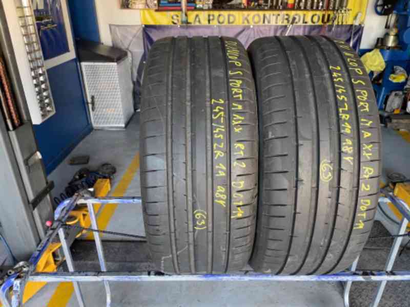 Letní pneumatiky 2xDUNLOP SPORT MAXX RT2 DOT 19 245/45 2R19  - foto 3