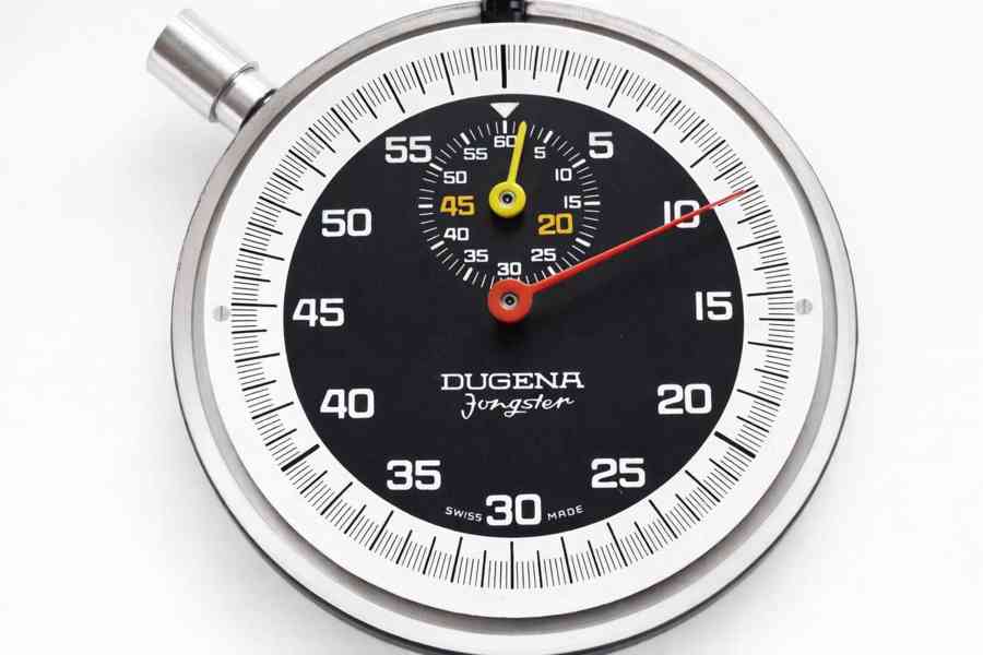 Retro stopky Dugena Jongster Swiss Made - foto 3