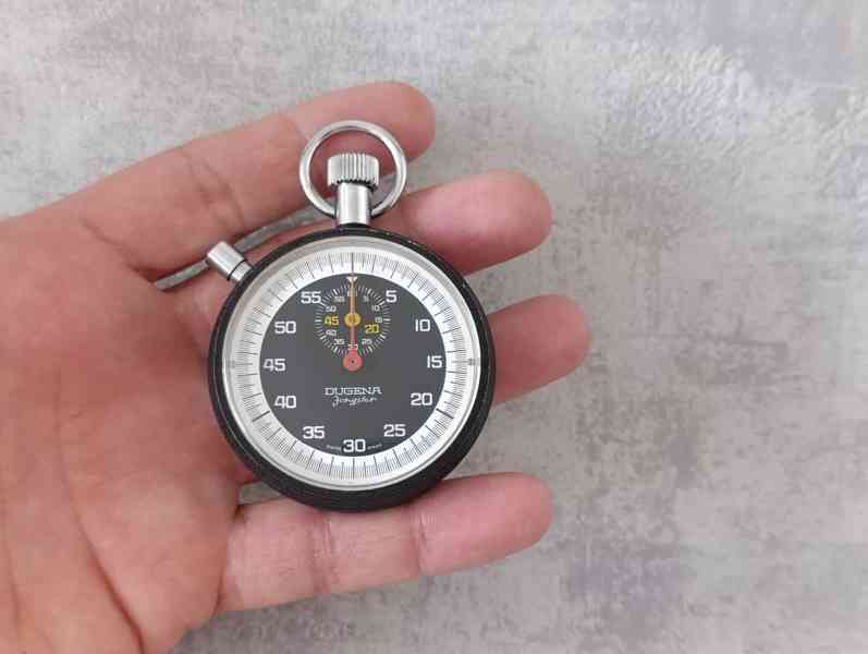 Retro stopky Dugena Jongster Swiss Made - foto 16