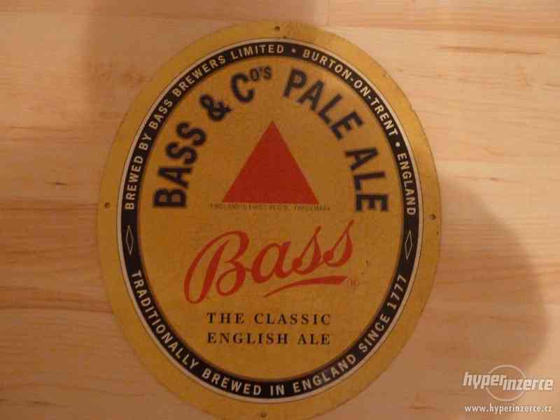 Prodám reklamní hliníkovou ceduli na pivo BASS - foto 1
