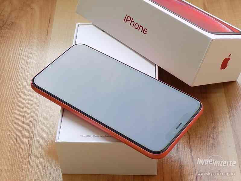 APPLE iPhone XR 64GB Coral - ZÁRUKA - TOP STAV - foto 4